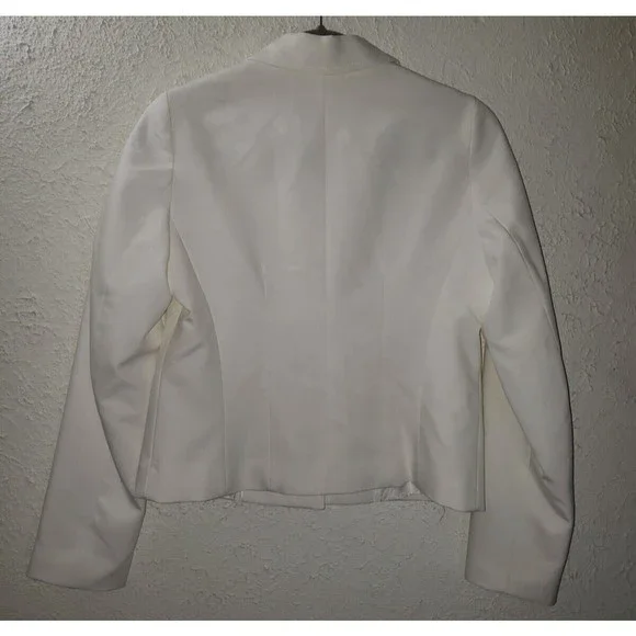 NWT Zara Sz S White Jacket Blazer Professional Career Casual Gold Buttons Lined - Picture 9 of 15